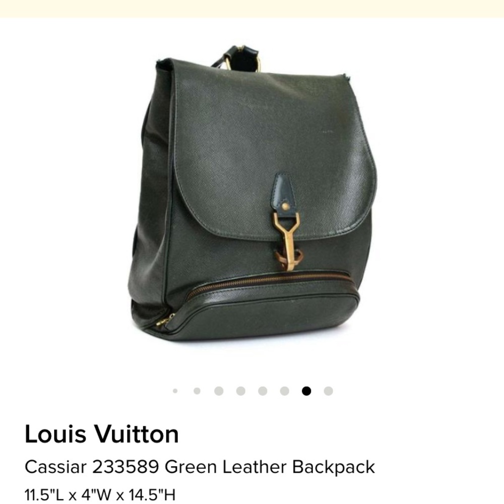 Louis Vuitton Cassiar 233589 Leather Backpack - Picture 11 of 14